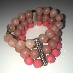 Pink Beaded Bracelet